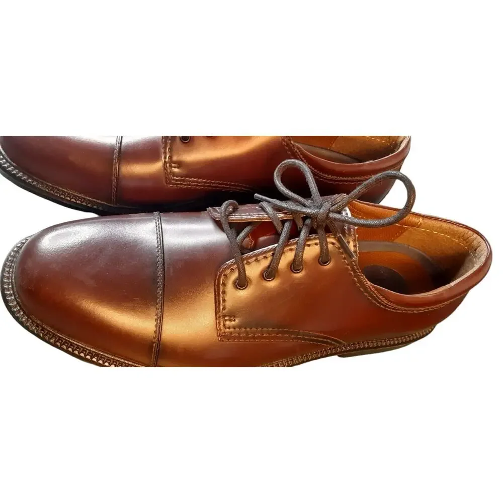 Dockers Mens 13M New Genuine Leather‎ Dress Oxford Shoe Brown